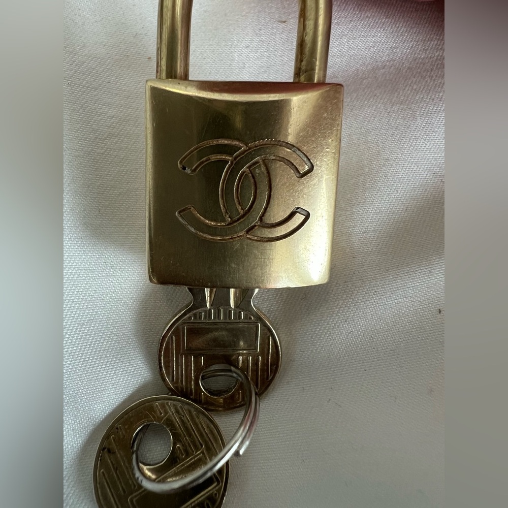 CHANEL Gold Lock with Keys